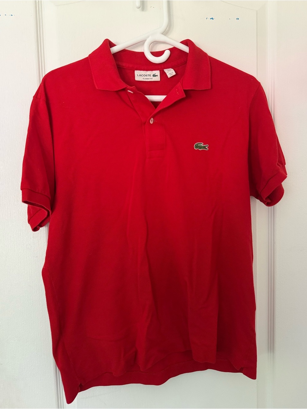Red Lacoste Polo